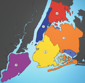 Cinco Boroughs de Nova York