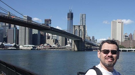 Helvecio e a Brooklyn Bridge - 2012