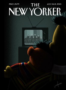 Capa do The New Yorker: O momento de alegria de Bert e Ernie